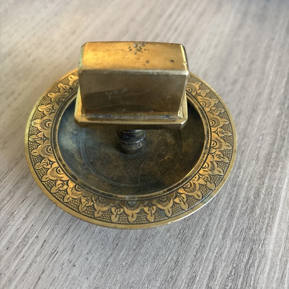 Ashtray‎ Brass Small Match Box Holder 3.5